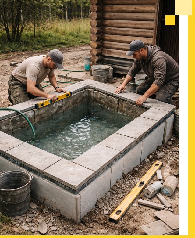 Изготовление и установка холодных купелей под ключ в Магнитогорске